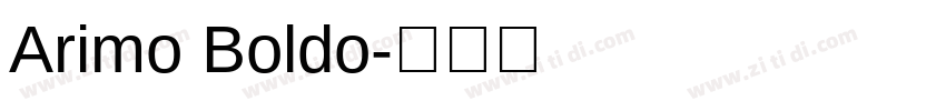 Arimo Boldo字体转换